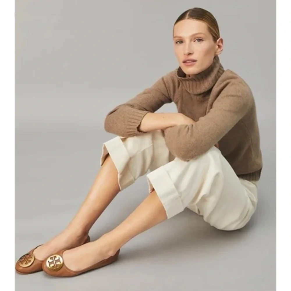 Tory Burch Reva Tan Ballet Flats -> Tory Burch Reva Tan Ballet Flats